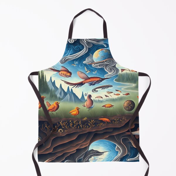 Item preview, Metamorphosis Skies: A Surreal Landscape of Birds, Fish, and Reptiles in Transformation designed and sold by Artilize.