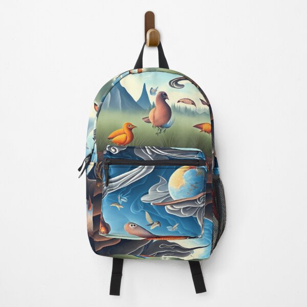 Item preview, Metamorphosis Skies: A Surreal Landscape of Birds, Fish, and Reptiles in Transformation designed and sold by Artilize.