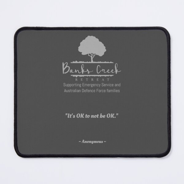 Item preview, It's OK to not be OK. (Grey Font and Logo for darker coloured shirts) designed and sold by Grant Neilson.