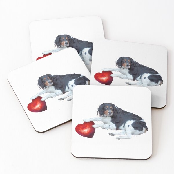 Item preview, perro con corazon designed and sold by catsclips.
