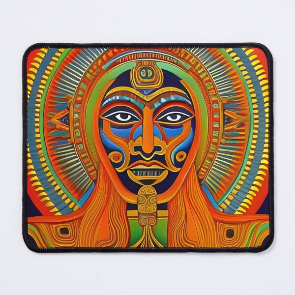 Item preview, New World Gods (34) - Mesoamerican Inspired Psychedelic Art designed and sold by TheThirdEye.