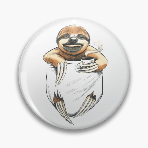 Item preview, Sloth With Coffee Hanging #LOVE COFFEE SLOTH designed and sold by GulQari.