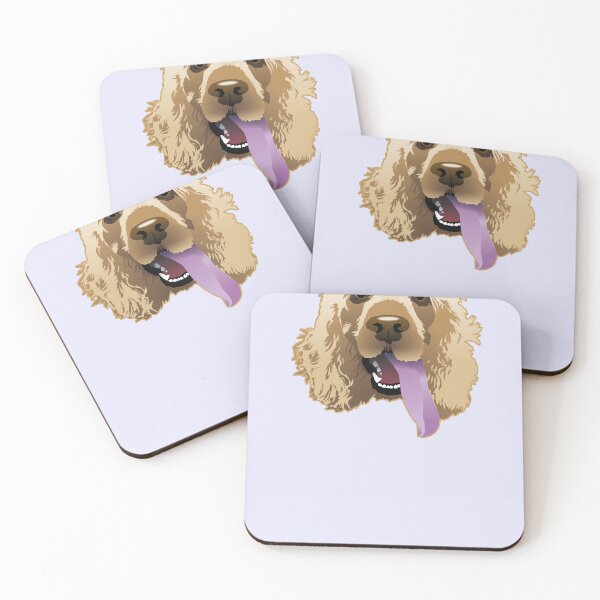 Item preview, Panting Dog Brandie Cockapoo Lavender designed and sold by Bloomin'  Arty Families.