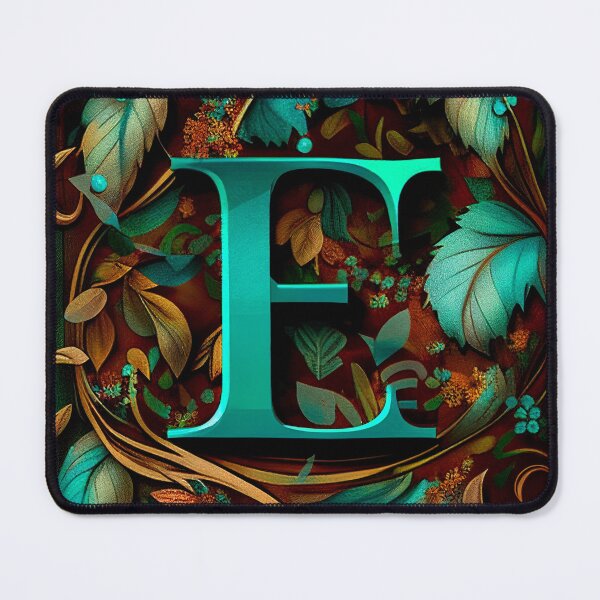 Item preview, Monogram E turquoise initial  designed and sold by Neonmountain.