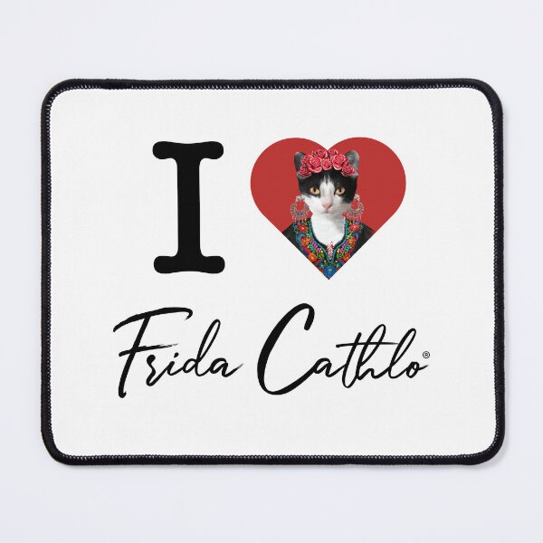 Item preview, I Love Cat Frida Cathlo version of - Frida Kahlo designed and sold by Jaime Ortiz.