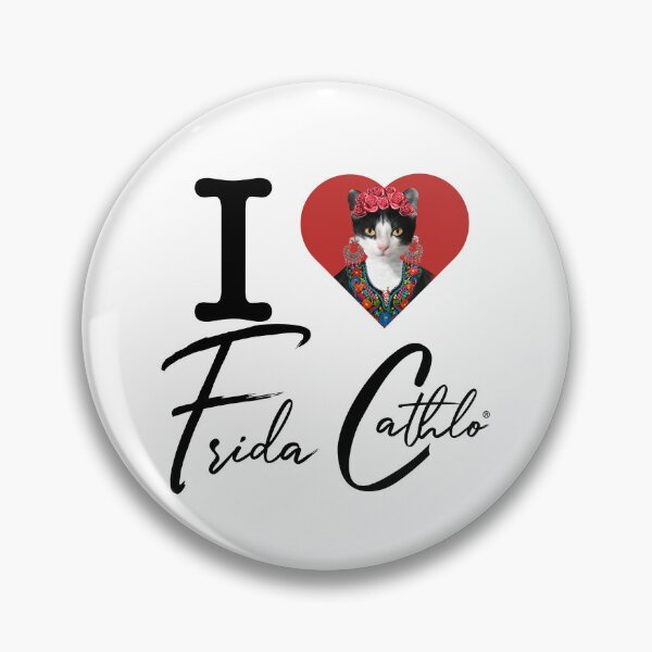 Item preview, I Love Cat Frida Cathlo Tx version of - Frida Kahlo designed and sold by Jaime Ortiz.
