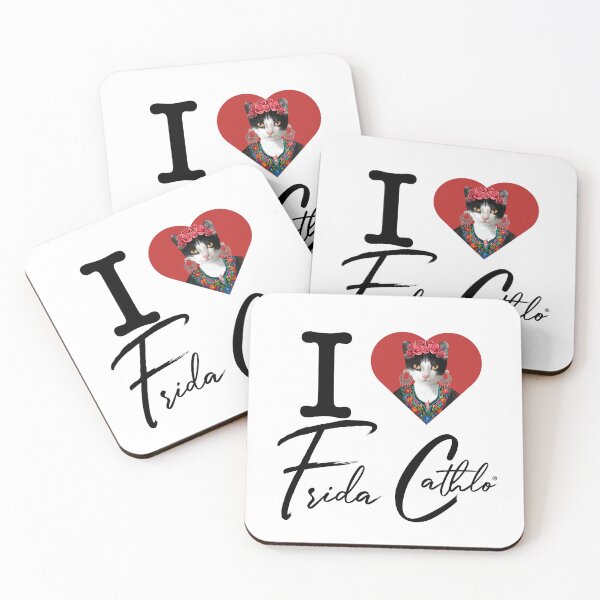 Item preview, I Love Cat Frida Cathlo Tx version of - Frida Kahlo designed and sold by Jaime Ortiz.
