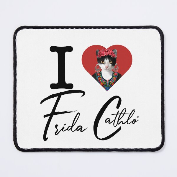 Item preview, I Love Cat Frida Cathlo Tx version of - Frida Kahlo designed and sold by Jaime Ortiz.