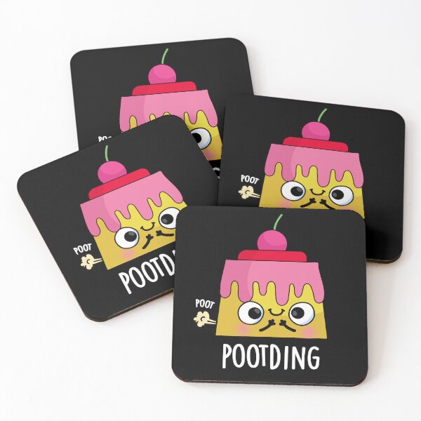 Item preview, Poot-ding Pudding Funny Fart Puns (Dark BG) designed and sold by punnybone.