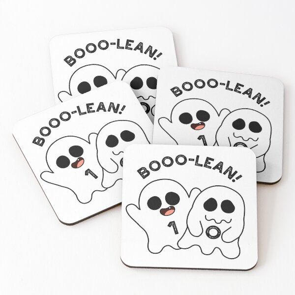 Item preview, Boo-lean Funny Computer Ghost Boolean Puns  designed and sold by punnybone.