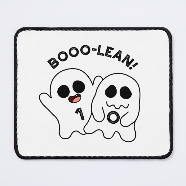 Item preview, Boo-lean Funny Computer Ghost Boolean Puns designed and sold by punnybone.