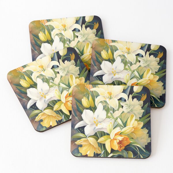 Item preview, Easter bouquet watercoor designed and sold by artefacta.