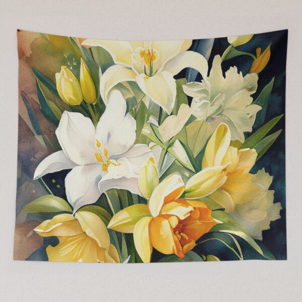 Item preview, Easter bouquet watercoor designed and sold by artefacta.