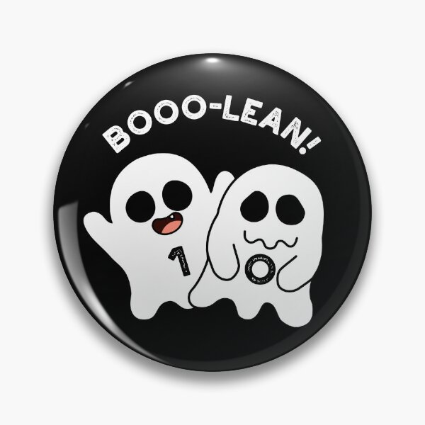 Item preview, Boo-lean Funny Computer Ghost Boolean Puns  (Dark BG) designed and sold by punnybone.