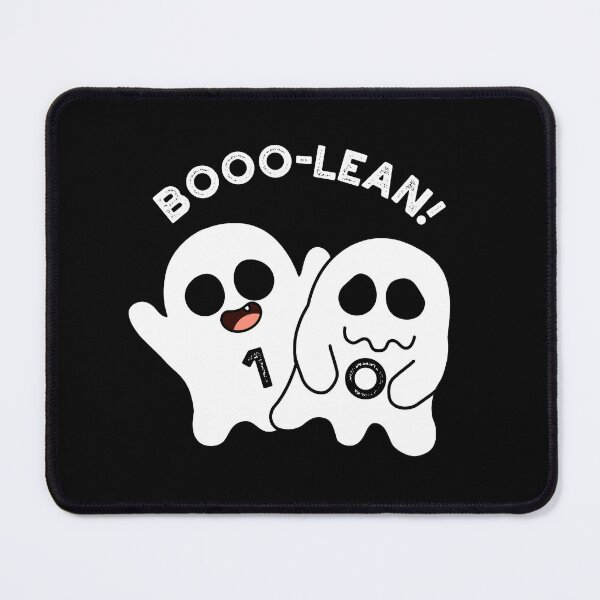 Item preview, Boo-lean Funny Computer Ghost Boolean Puns  (Dark BG) designed and sold by punnybone.