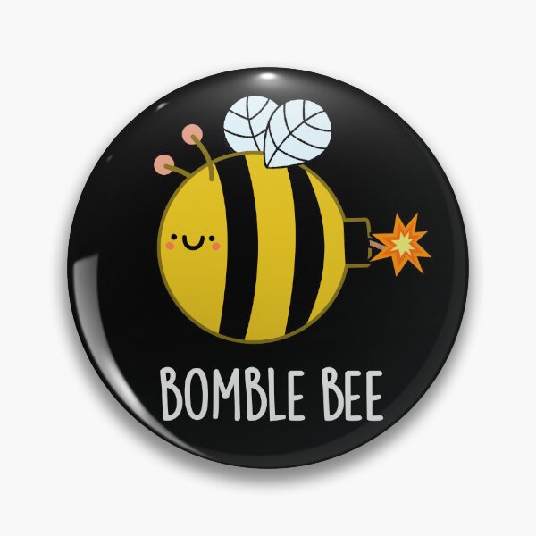 Item preview, Bomble Bee Funny Bumblebee Bomb Puns (Dark BG) designed and sold by punnybone.