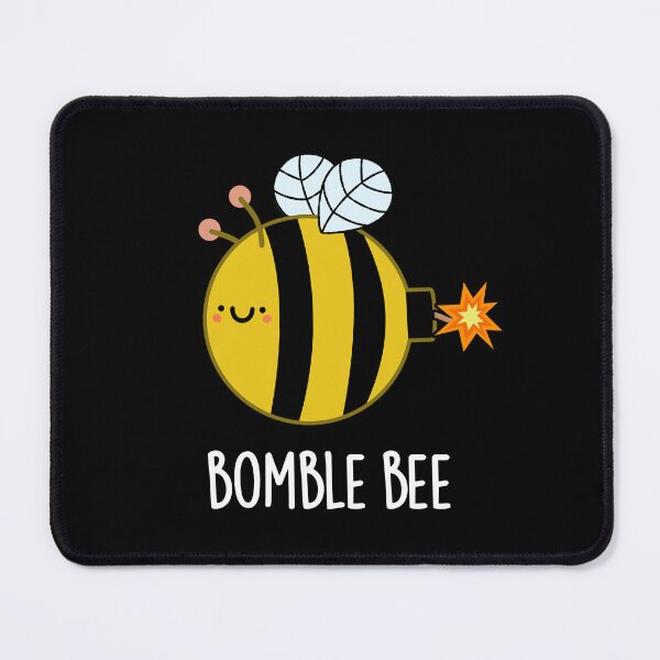 Item preview, Bomble Bee Funny Bumblebee Bomb Puns (Dark BG) designed and sold by punnybone.