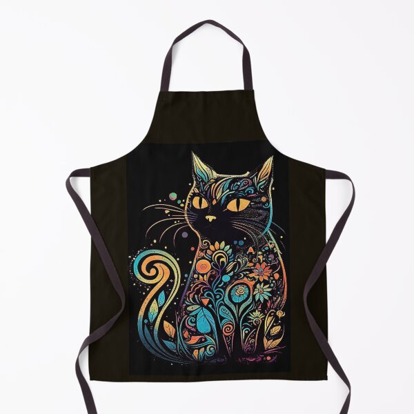 Item preview, Boho Cat 190 Abstract Art Print Painting Wall Decor designed and sold by winterkitty88.