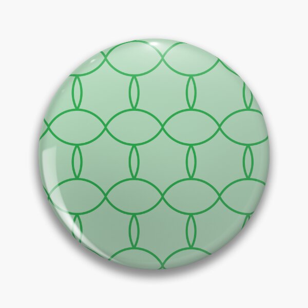 Item preview, Grass Green Geometric Designs On Mint Green Background designed and sold by burbankdesigns.