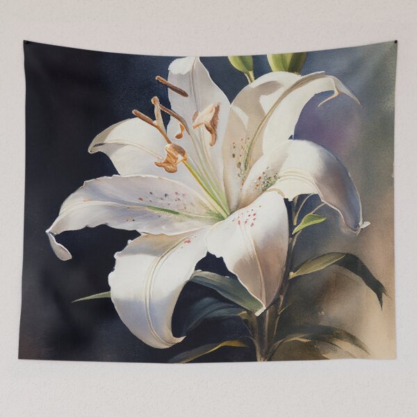 Item preview, Easter Lily watercoor designed and sold by artefacta.