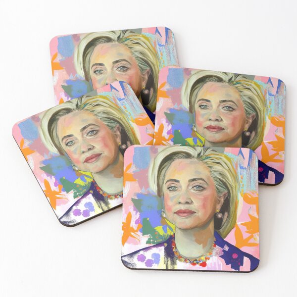 Item preview, Hillary Clinton Abstract Art designed and sold by nicolelilyart.