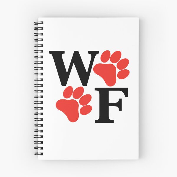 Item preview, WOOF Paws Black with Red Paw Print designed and sold by 8PawsStudio.
