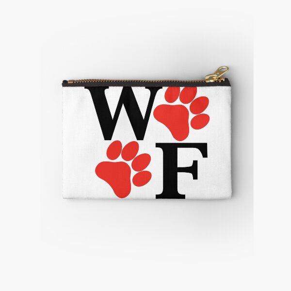 Item preview, WOOF Paws Black with Red Paw Print designed and sold by 8PawsStudio.
