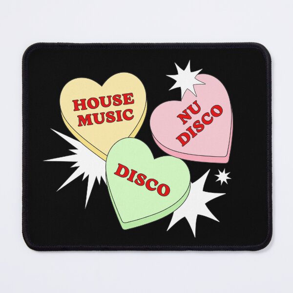 Item preview, HOUSE DISCO NU DISCO - Candy Hearts designed and sold by Discothreadz.