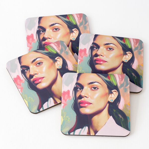 Item preview, Alexandria Ocasio-Cortez Abstract Art designed and sold by nicolelilyart.
