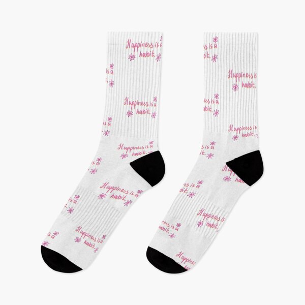 Item preview, Happiness is a habit designed and sold by pinkyfish1010.