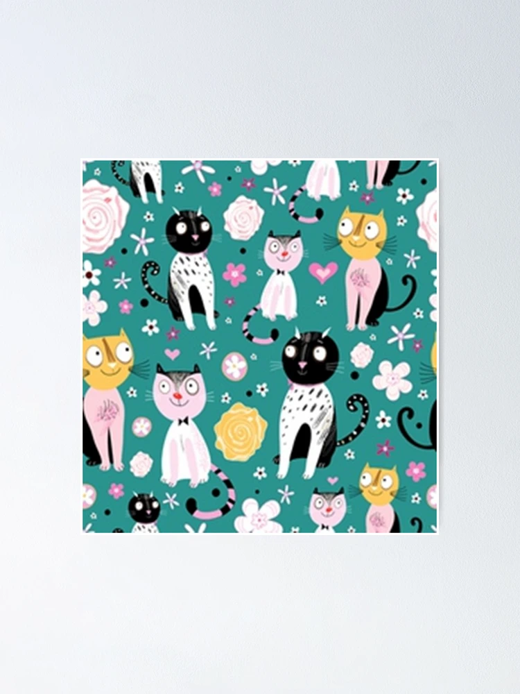 Thumbnail 1 of 3, Poster, Spring Time Kitty designed and sold by TeamBride.