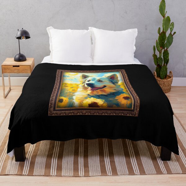 Item preview, Central Asian Shepherd Sunflower Painting Adorable Dog designed and sold by rafaeltto.