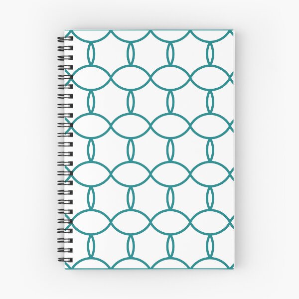 Item preview, Teal Geometric Designs On White Background designed and sold by burbankdesigns.