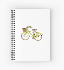 Fahrrad gelb Spiralblock