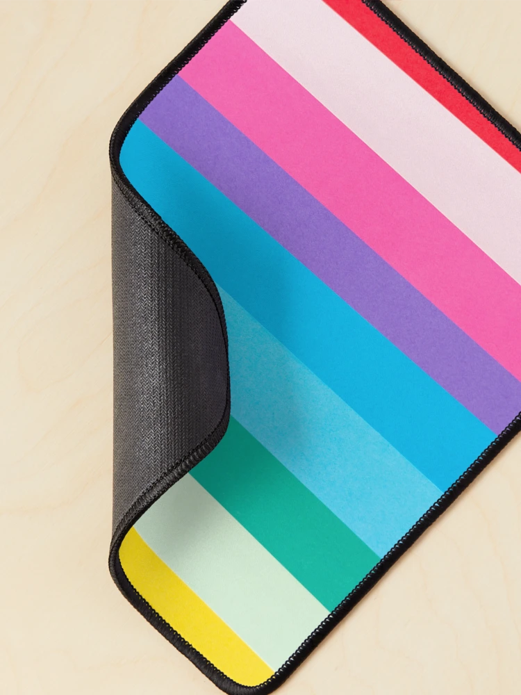 Thumbnail 2 of 5, Mouse Pad, Rectangular Rainbow Pattern designed and sold by KayLadyBug.