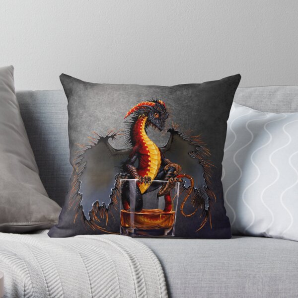 Rum Dragon Throw Pillow