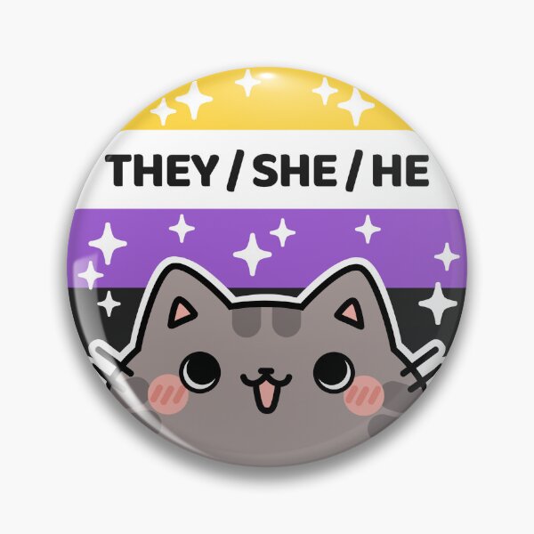 Item preview, Pride Cat: They/She/He Non-Binary Flag designed and sold by kaleidoink designs.