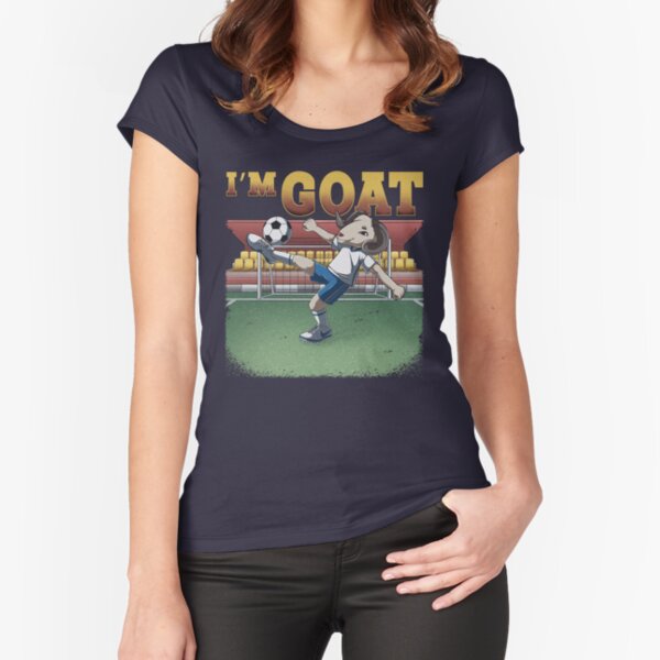 Je suis le football de chèvre T-shirt échancré