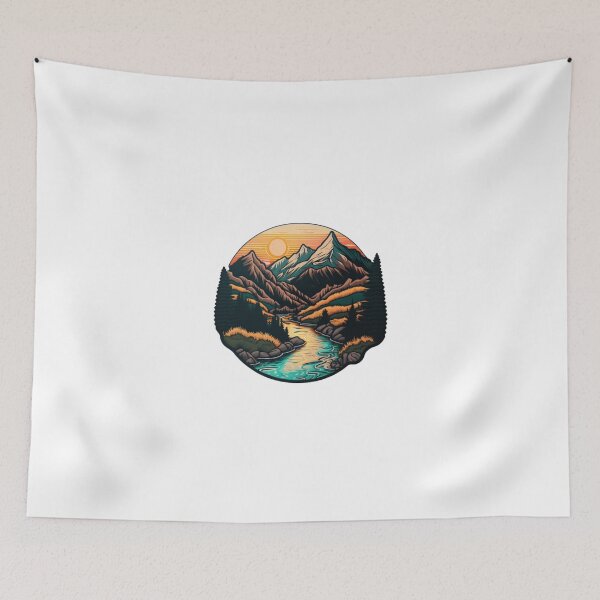Item preview, River and Mountain designed and sold by Bo-Bros-Tees.