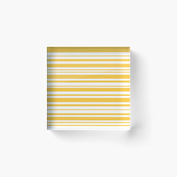 Item preview, Yellow White Stripes Bright Cheerful  designed and sold by KavimaCreatives.