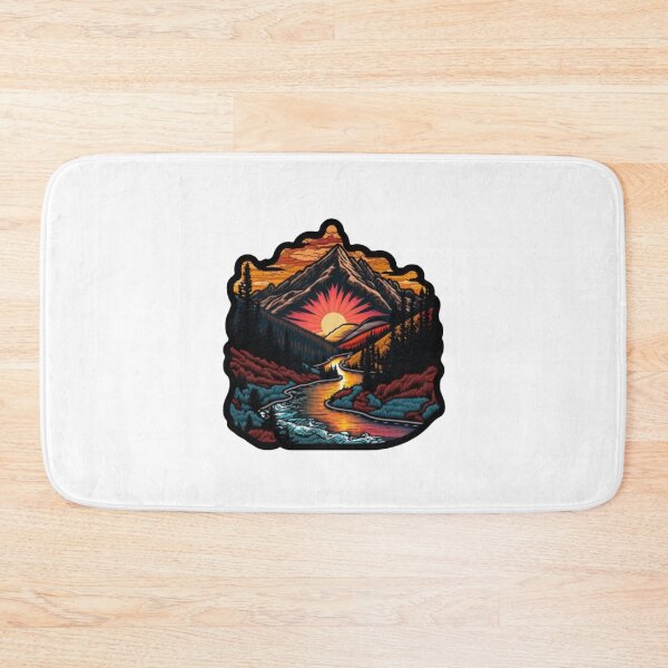 Item preview, River and Mountain and Sunset designed and sold by Bo-Bros-Tees.