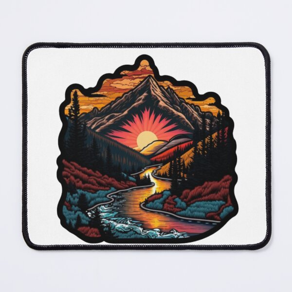 Item preview, River and Mountain and Sunset designed and sold by Bo-Bros-Tees.