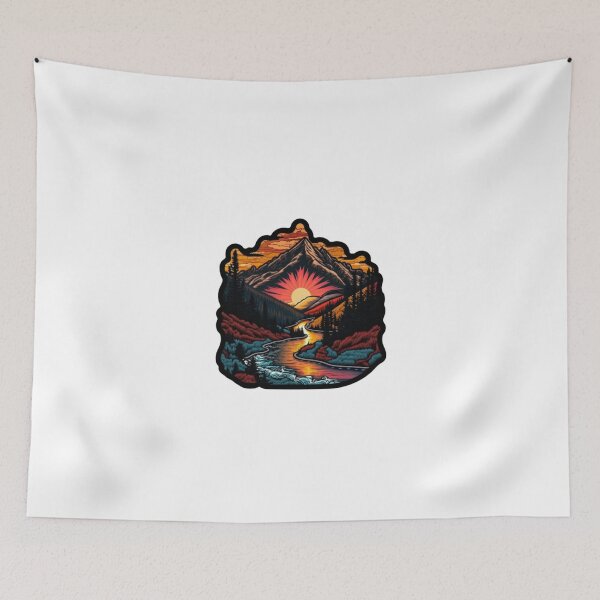 Item preview, River and Mountain and Sunset designed and sold by Bo-Bros-Tees.