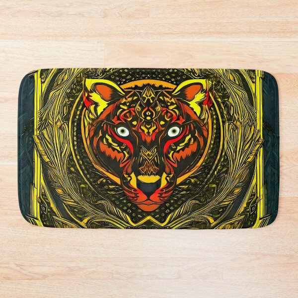 Item preview, The Red Striped Tiger Hunts at Night designed and sold by PictureNZ.