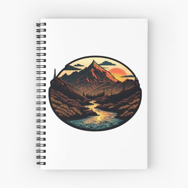 Item preview, Sunset and River and Mountain designed and sold by Bo-Bros-Tees.