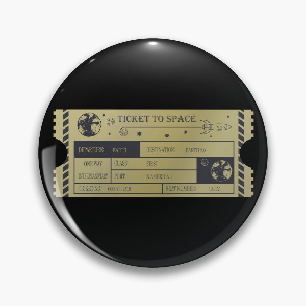 Item preview, Vintage Ticket to Space _ Earth 2.0 designed and sold by jc007.