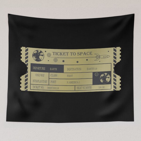 Item preview, Vintage Ticket to Space _ Earth 2.0 designed and sold by jc007.