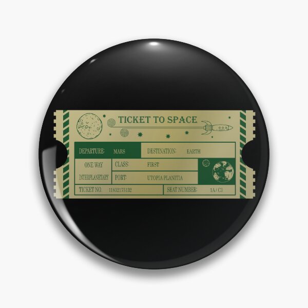 Item preview, Vintage Ticket to Space _ Earth designed and sold by jc007.