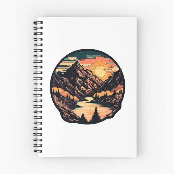Item preview, Mountain and Sunset and River designed and sold by Bo-Bros-Tees.