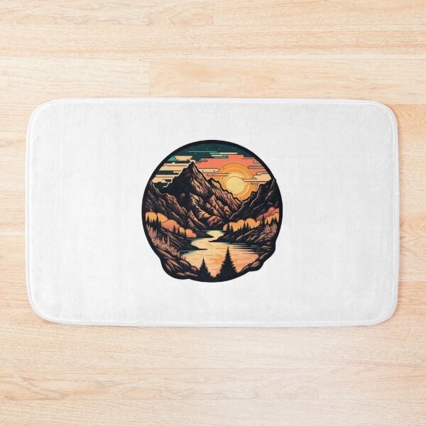 Item preview, Mountain and Sunset and River designed and sold by Bo-Bros-Tees.